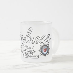 Caneca De Café Vidro Jateado A bondade É A Nova Legal