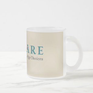 Caneca De Café Vidro Jateado A caneca do vidro de fosco de Lawfare