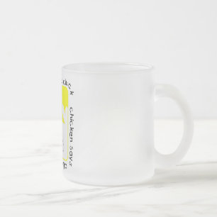Caneca De Café Vidro Jateado A galinha diz o camiseta e os presentes do Cluck