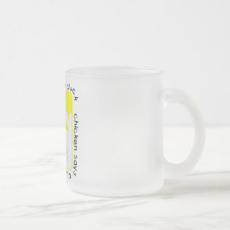 Caneca De Café Vidro Jateado A galinha diz o camiseta e os presentes do Cluck