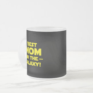 Caneca De Café Vidro Jateado A Melhor Mãe Da Galáxia!