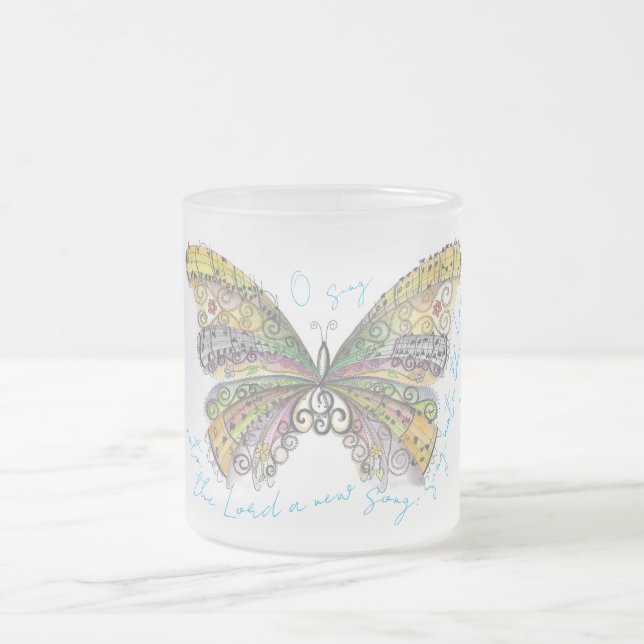 Caneca De Café Vidro Jateado A New Song (Centro)