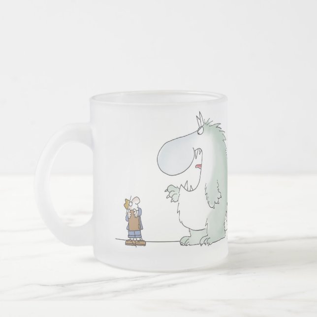 Caneca De Café Vidro Jateado A venda começa quando o cliente diz não (Esquerda)