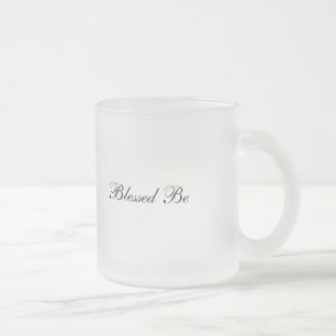 Caneca De Café Vidro Jateado Abençoado sob a lua