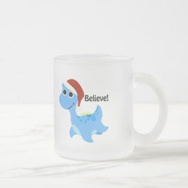 Caneca De Café Vidro Jateado Acredite! Papais noeis Nessie