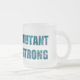 Caneca De Café Vidro Jateado ADN forte da hélice do mutante