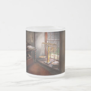 Caneca De Café Vidro Jateado Advogado - Balanças da Justiça