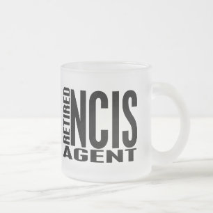 Caneca De Café Vidro Jateado Agente aposentado de NCIS