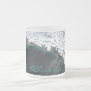 Caneca De Café Vidro Jateado Alaska Dust Storm Fosco Glass Mug