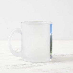 Caneca De Café Vidro Jateado Alaska Nature Fosco Mug