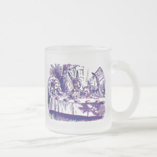 Caneca De Café Vidro Jateado Alice Disco