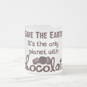 Caneca De Café Vidro Jateado Amante de Chocolate