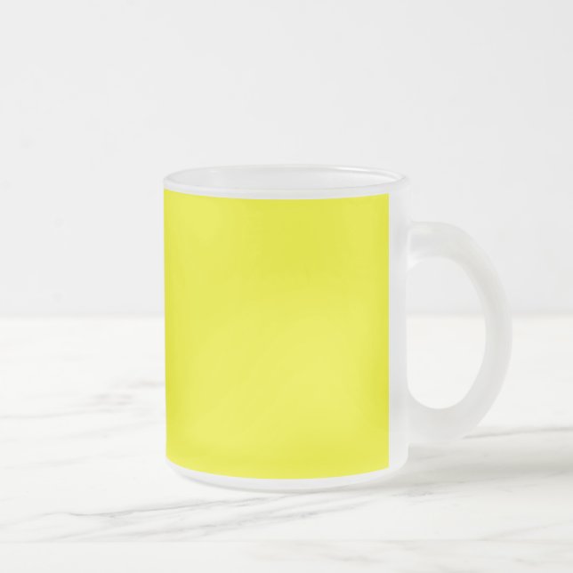 Caneca De Café Vidro Jateado Amarelo (Direita)