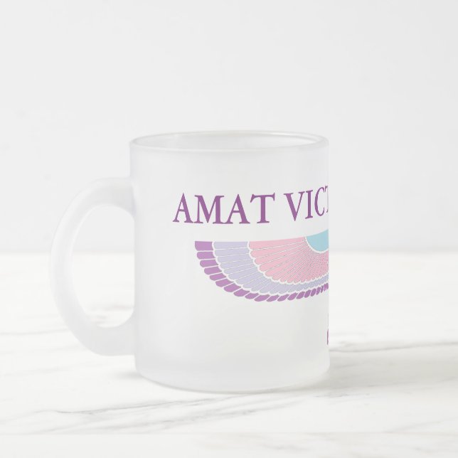 Caneca De Café Vidro Jateado Amat Victoria Curam (Esquerda)
