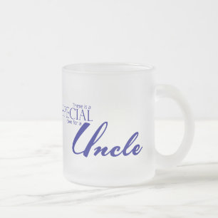 Caneca De Café Vidro Jateado Amor especial para o tio