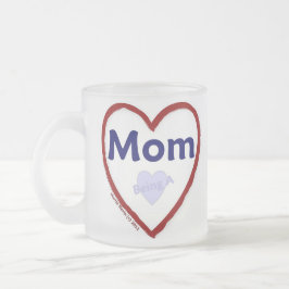 Caneca De Café Vidro Jateado Amor Ser Mãe