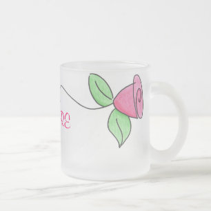 CANECA DE CAFÉ VIDRO JATEADO AMORE