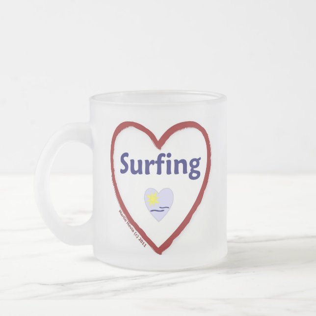 Caneca De Café Vidro Jateado Apaixonado (Esquerda)