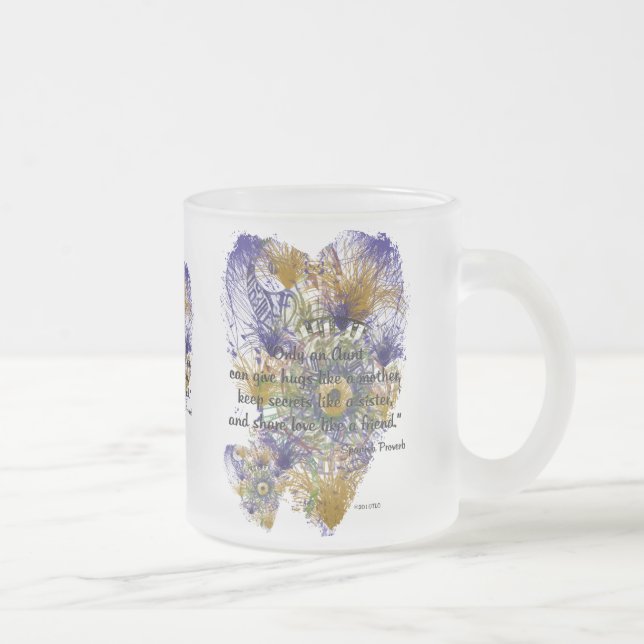 Caneca De Café Vidro Jateado Apenas para tias (Direita)