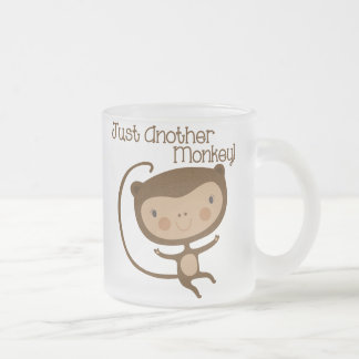 Caneca De Café Vidro Jateado Apenas um outro macaco