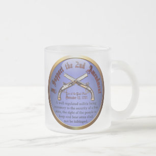 Caneca De Café Vidro Jateado Apoio a segunda alteração