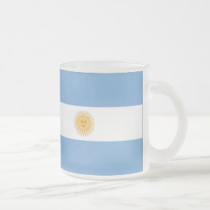 Caneca De Café Vidro Jateado Argentina