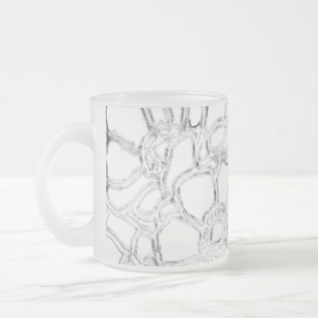 CANECA DE CAFÉ VIDRO JATEADO ARTE E DESIGN MUG (Esquerda)