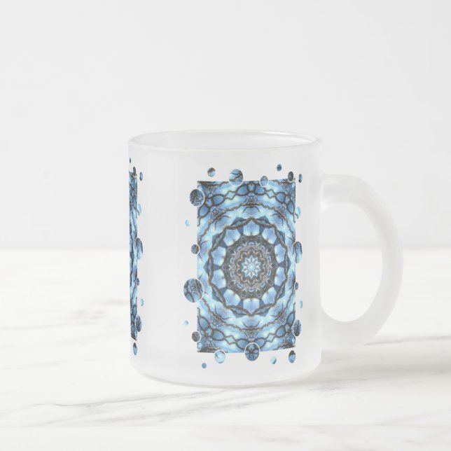 CANECA DE CAFÉ VIDRO JATEADO ÁRVORES (Direita)