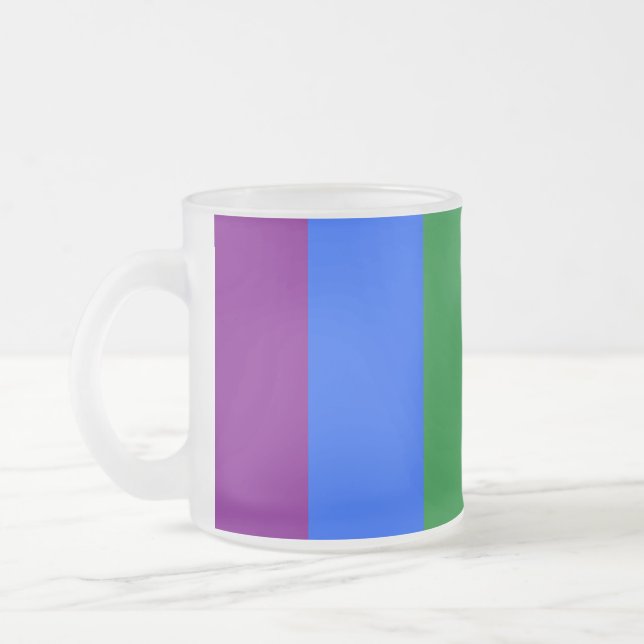 Caneca De Café Vidro Jateado As cores do arco-íris (Esquerda)