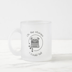 Caneca De Café Vidro Jateado As Histórias Que Eu Posso Contar