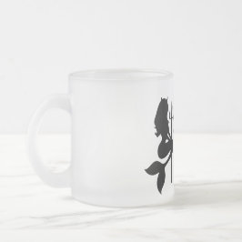 Caneca De Café Vidro Jateado As serras de vidro congelado