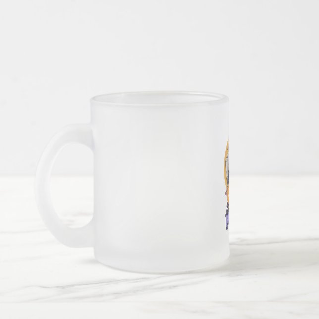 Caneca De Café Vidro Jateado Atirador (Esquerda)