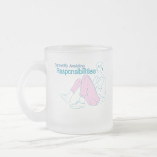 Caneca De Café Vidro Jateado Atualmente Evitando Responsabilidades | Minima Eng
