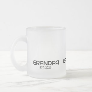 Caneca De Café Vidro Jateado Avô Estabeleceu Novo Presente para o Avô