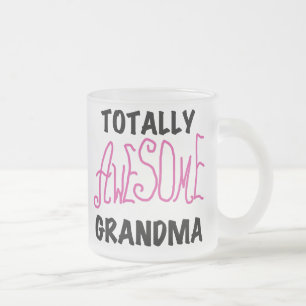 Caneca De Café Vidro Jateado Avó totalmente impressionante - camiseta e