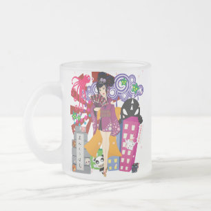 Caneca De Café Vidro Jateado Ayaka na cidade de Harajuku