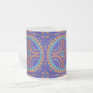 Caneca De Café Vidro Jateado azulejo italiano