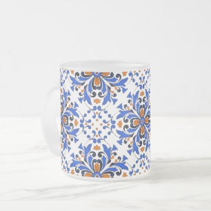 Caneca De Café Vidro Jateado azulejo italiano