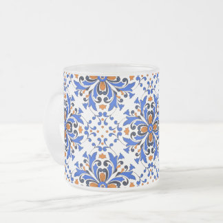 Caneca De Café Vidro Jateado azulejo italiano