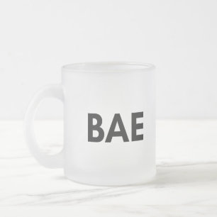 Caneca De Café Vidro Jateado bae