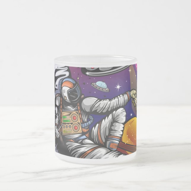 Caneca De Café Vidro Jateado Balão (Centro)