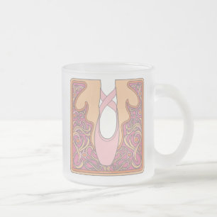 Caneca De Café Vidro Jateado Balé Nouveau Copo De Café