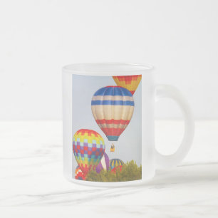 Caneca De Café Vidro Jateado Balões de ar quente, Fest do balão, Olathe, Kans