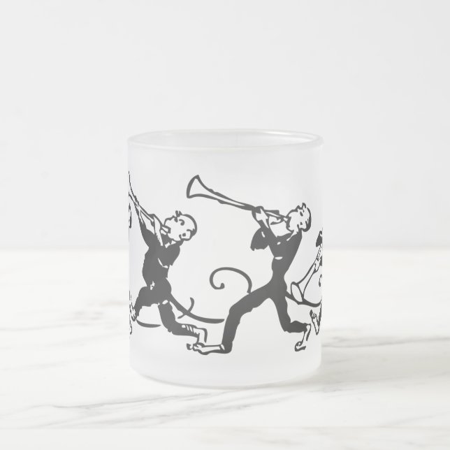 Caneca De Café Vidro Jateado Banda macaco (Centro)