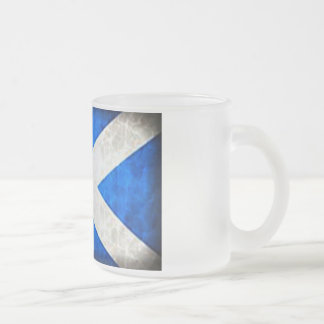 Caneca De Café Vidro Jateado Bandeira de Scotland da caneca do vidro de fosco