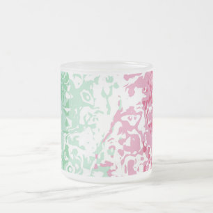 Caneca De Café Vidro Jateado Bandeira do Orgulho Abrosexual Psicodélico Groovy