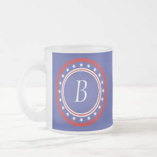 Caneca De Café Vidro Jateado Bandeira dos Estados Unidos patriótica - com