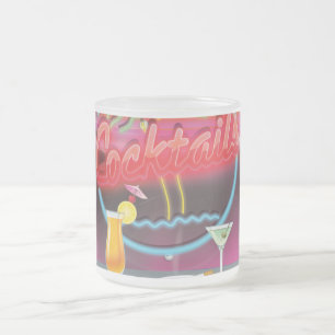 Caneca De Café Vidro Jateado Bar de coquetéis da boate com bebidas