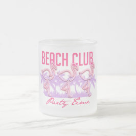 Caneca De Café Vidro Jateado beach club