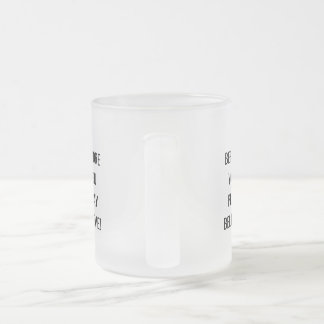 Caneca De Café Vidro Jateado Before You Pray, Believe! Motivational Mug.